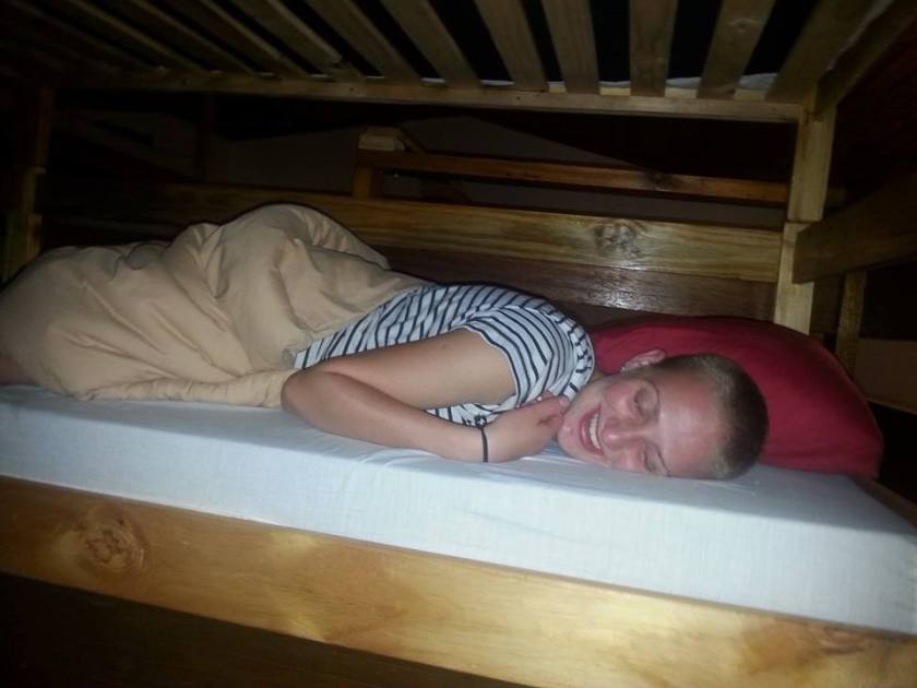 Backpacker bunk-bed time